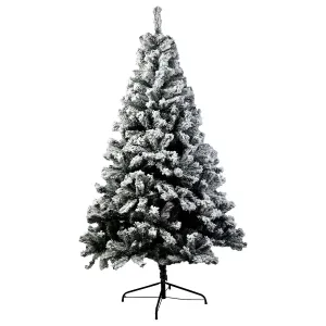 240cm Snow-Tipped Full Artificial Christmas Tree, 1500 Tips