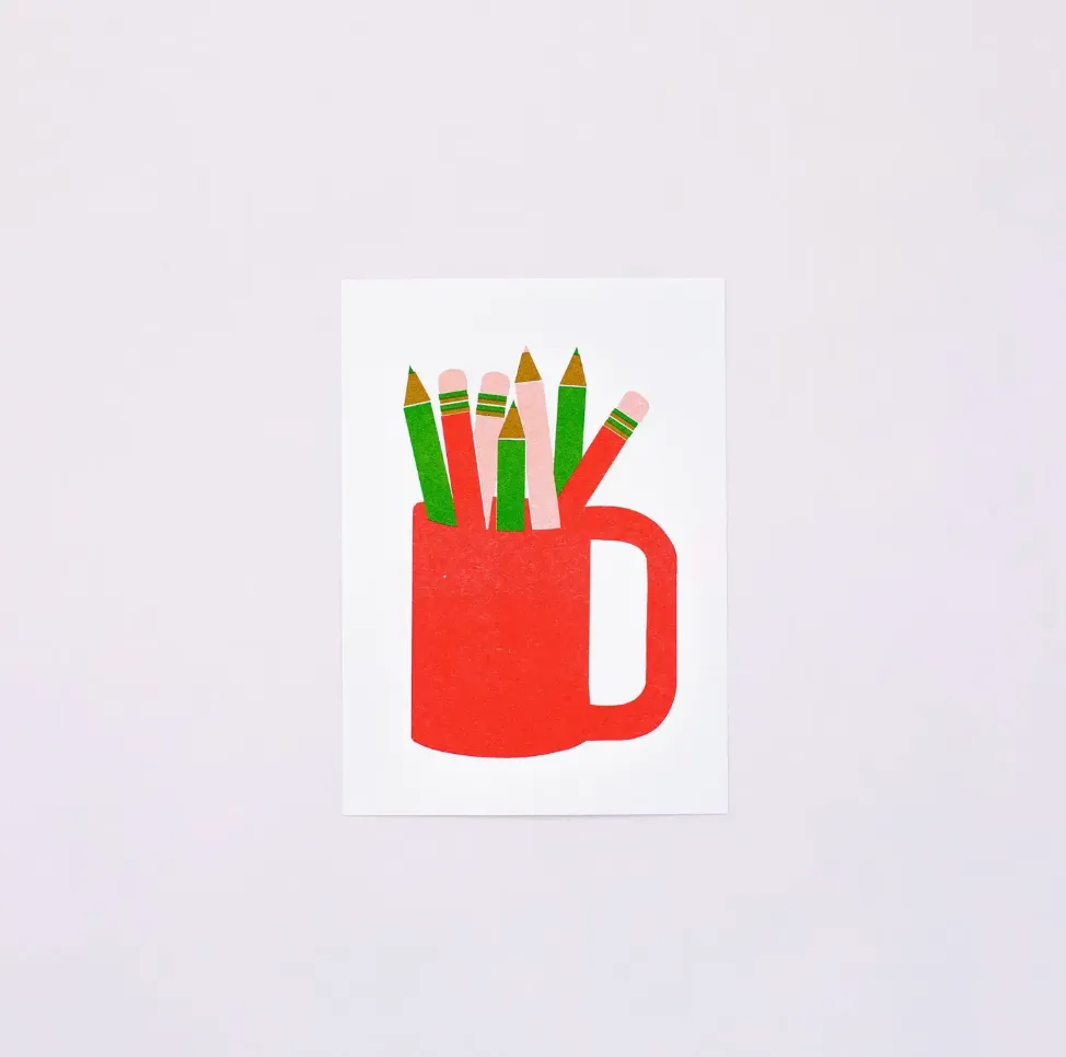 5x7 Art Print: Pencil Cup