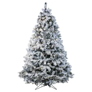 7.5' Winter Wonderland Tree, Warm White LED Lights