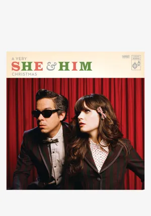 A Very She & Him Christmas 10th Anniversary Deluxe LP 7" (Color)