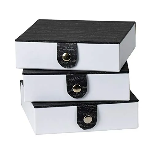 Black Gift Box With Snap Closure 6 Pack 5.9x5.9x1.8