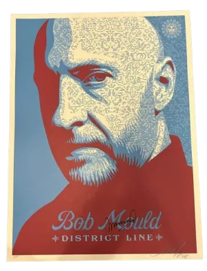 Bob Mould AP Autograph Signed Silkscreen Print by Shepard Fairey- OBEY