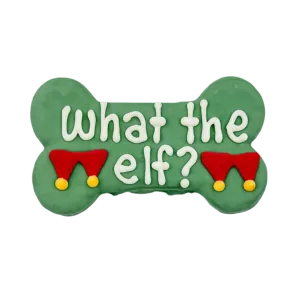 Bosco & Roxy's What the Elf? 6" Bone Holiday Gourmet Cookie