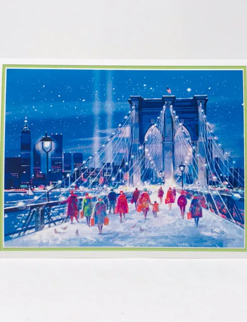 Brooklyn Bridge Shoppers Christmas Cards