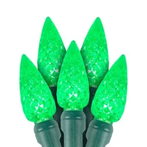 C6 70L LED Christmas Lights Green