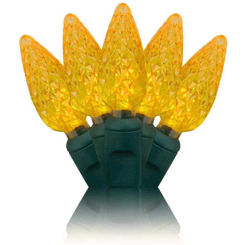 C6 LED Christmas Lights 50L Yellow