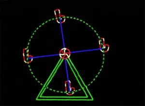 Candy Cane Ferris Wheel