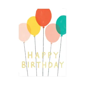 Charlotte Trounce Happy Birthday Balloons Card by Wrap