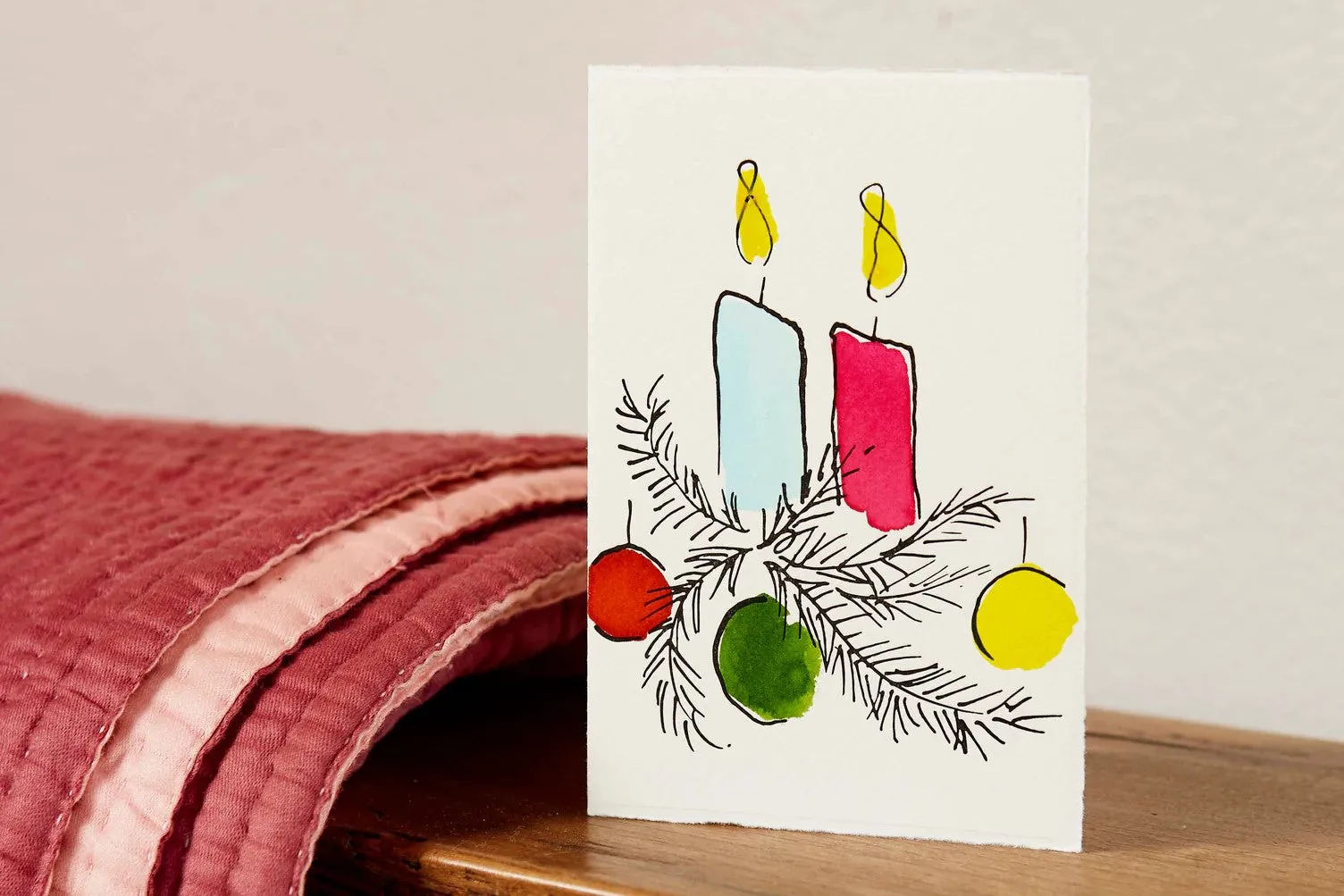 Christmas Candles Card