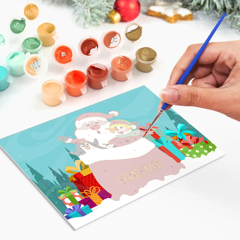 Christmas Card Set 4 - Paint by Numbers