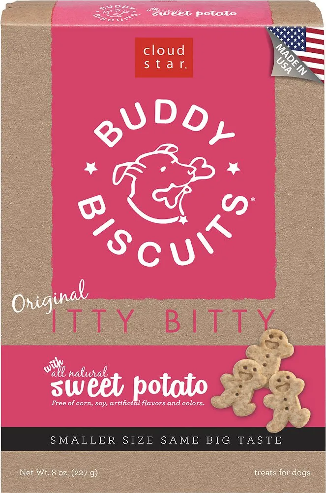 Cloud Star Itty Bitty Buddy Biscuits, Sweet Potato Dog Treats 227g