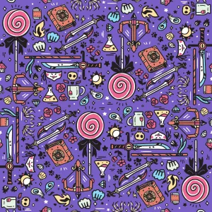 Critical Role Wrapping Paper 4 Pack: Purple & Yellow