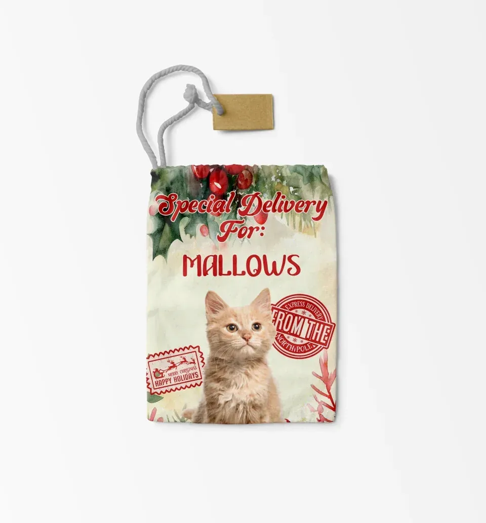 Custom Holiday Christmas Drawstring Bag