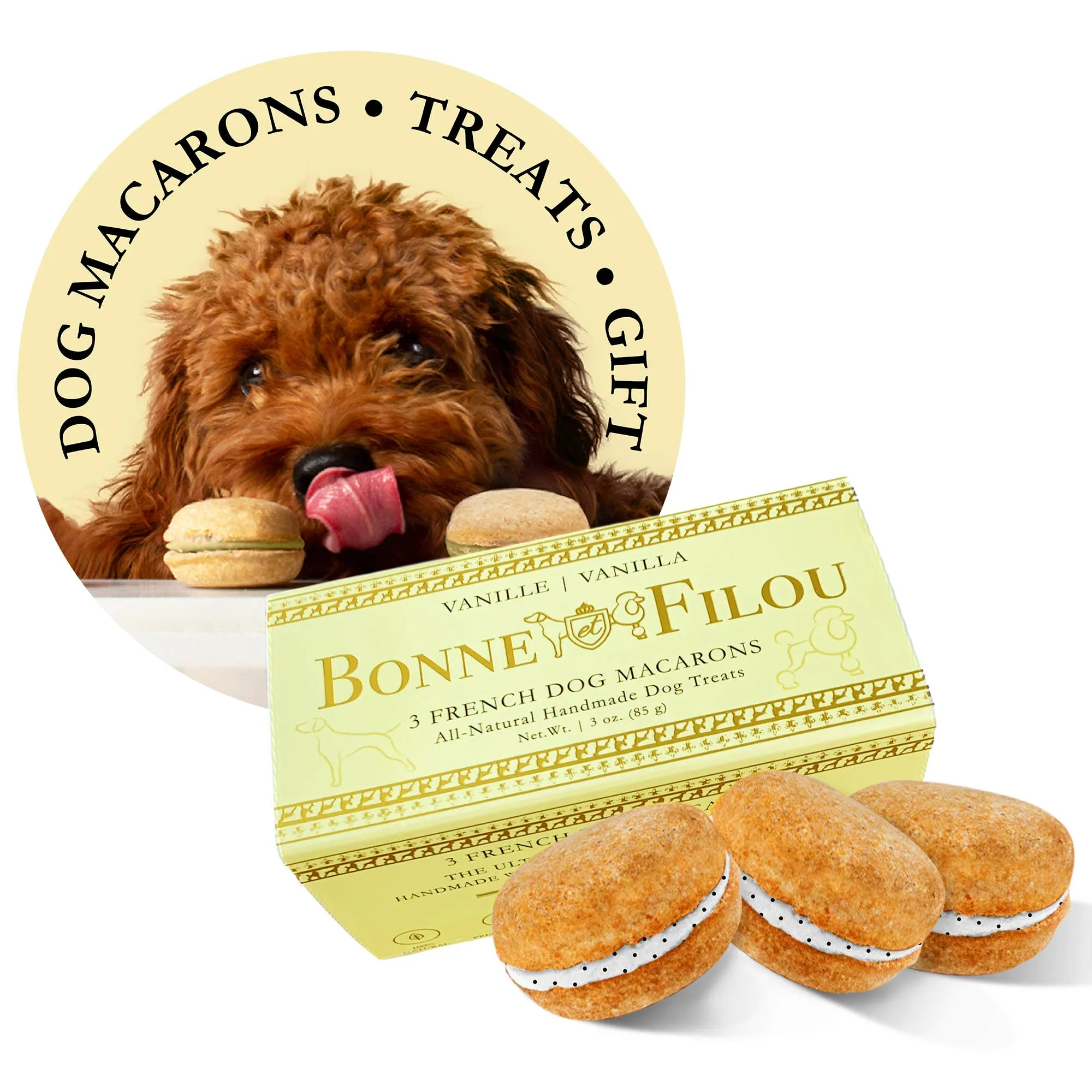 Dog Macarons | Treats | Gifts (3 Count)