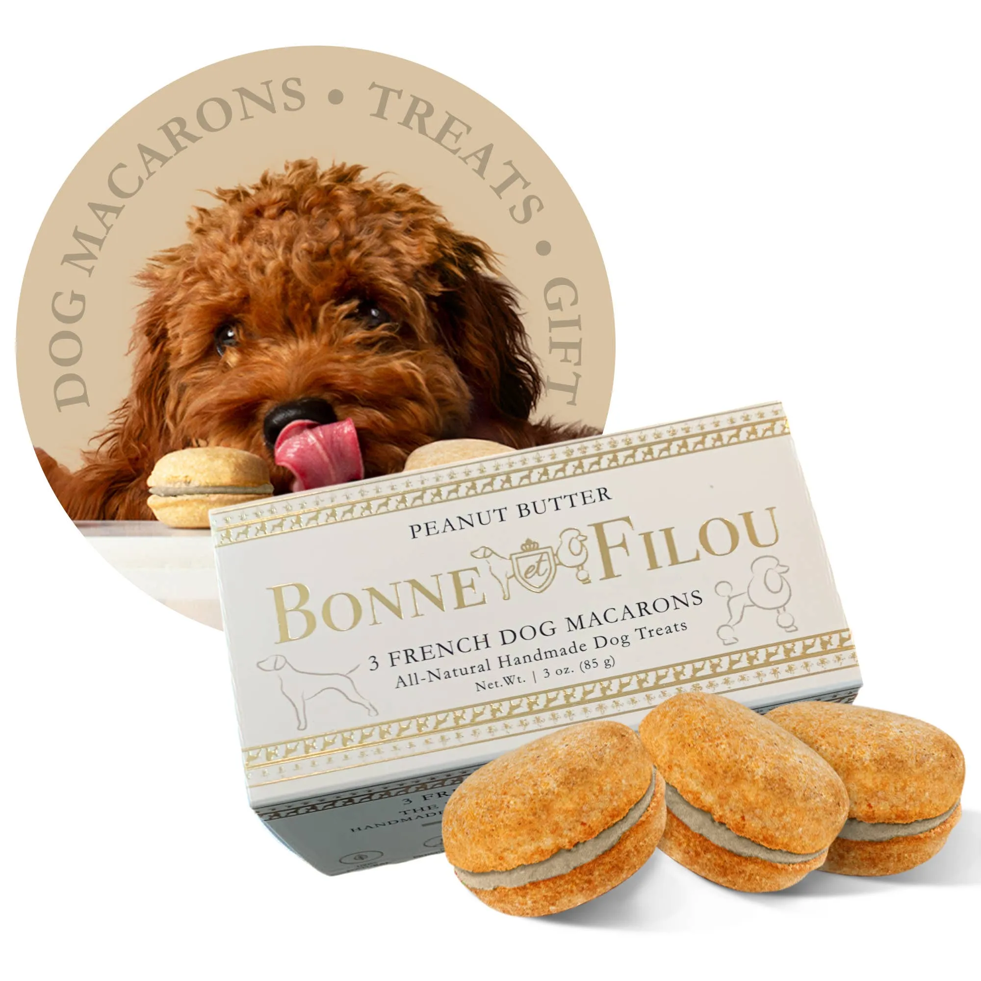 Dog Macarons | Treats | Gifts (3 Count)