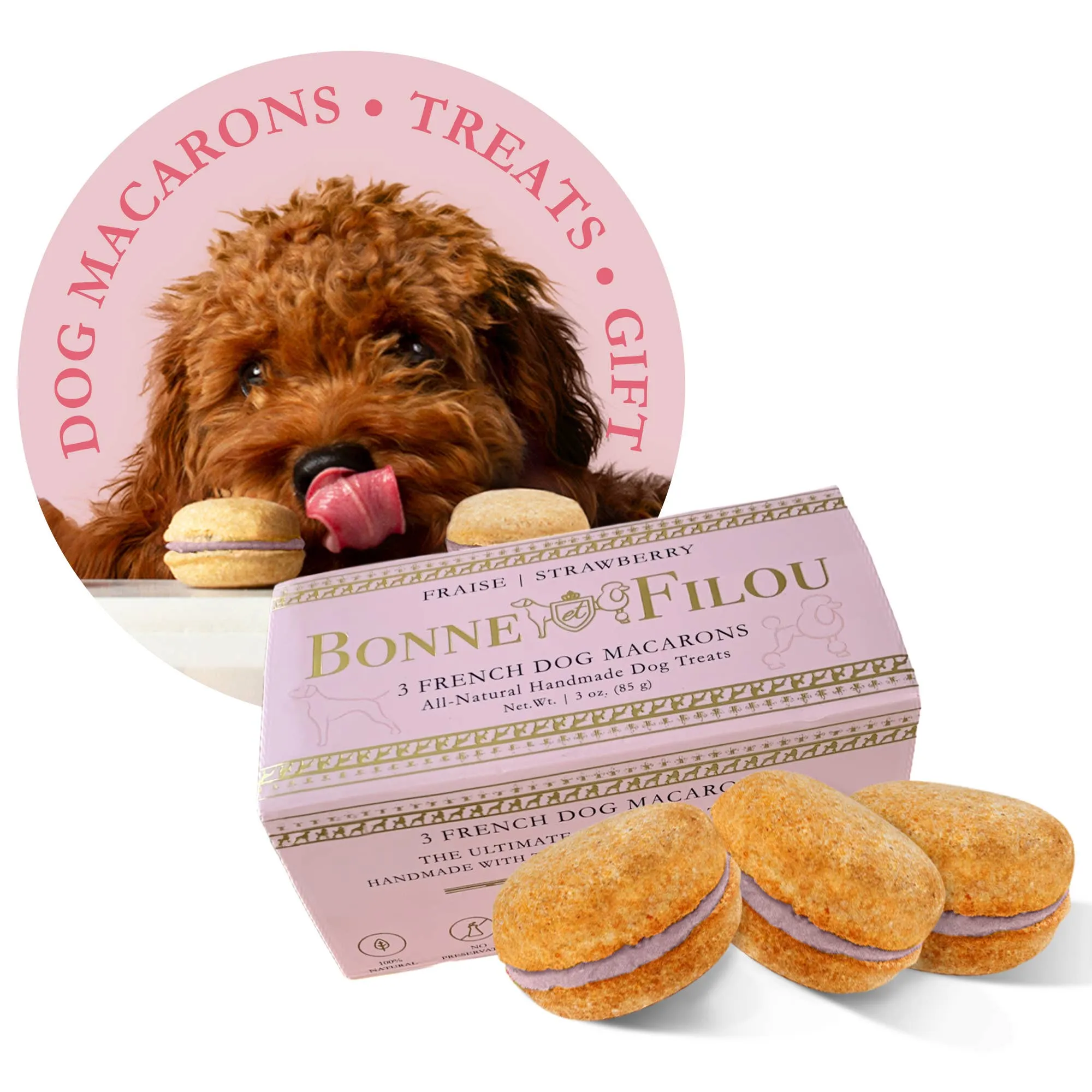 Dog Macarons | Treats | Gifts (3 Count)