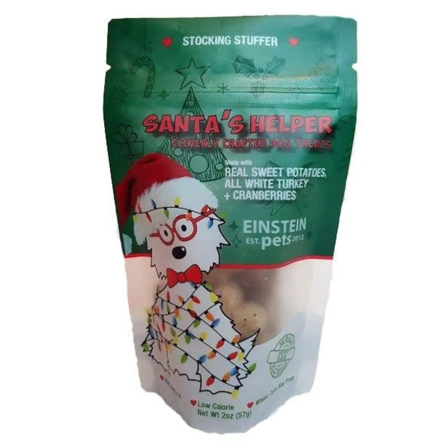 Einstein Pets Santa's Helper Stocking Stuffer Dog Treats 2 oz