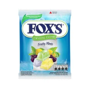 FOX`S CRYSTAL CLEAR 90G FRUITY MINTS BAG