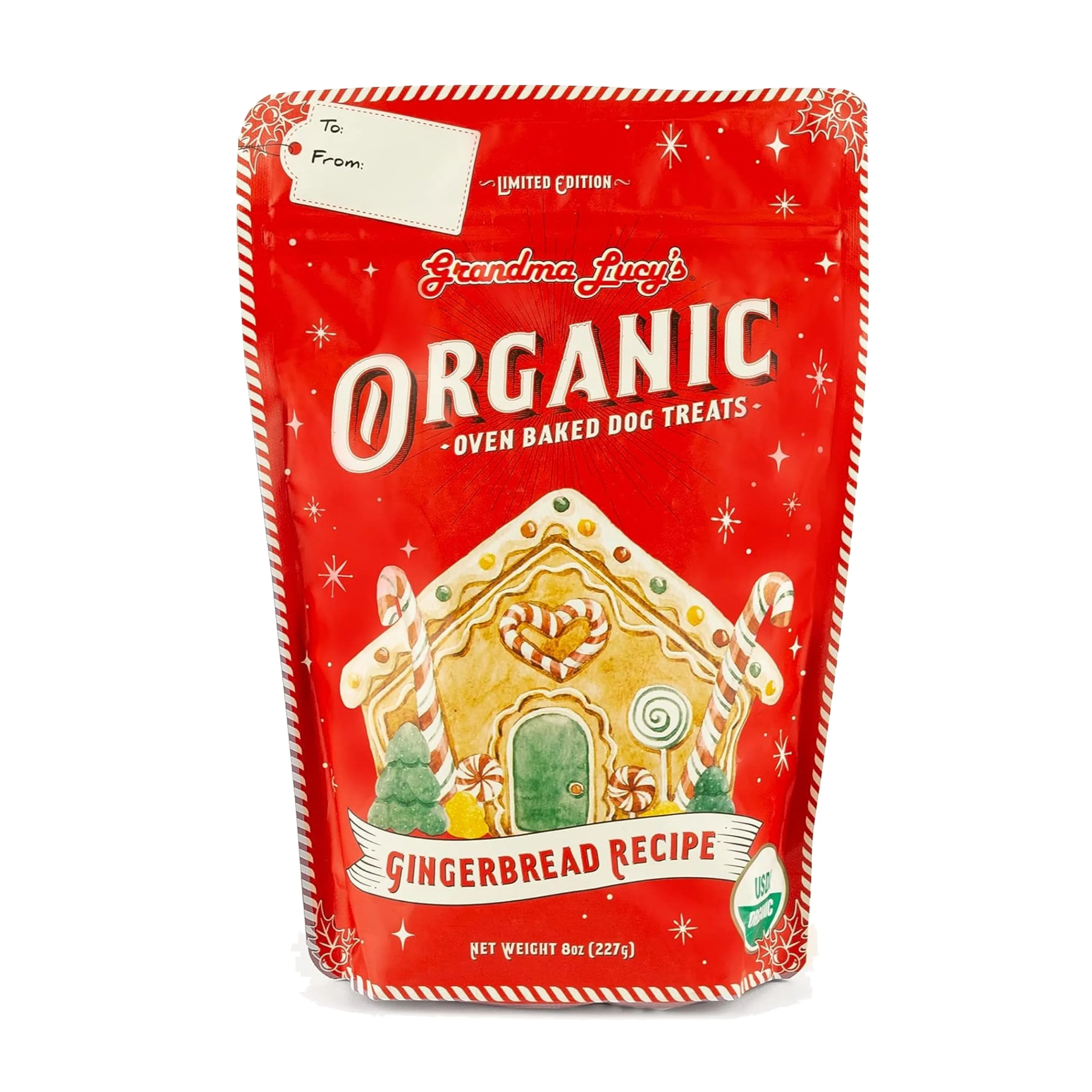 Grandma Lucy's Organic Gingerbread Limited Edition Treat 8oz - Coming Soon!