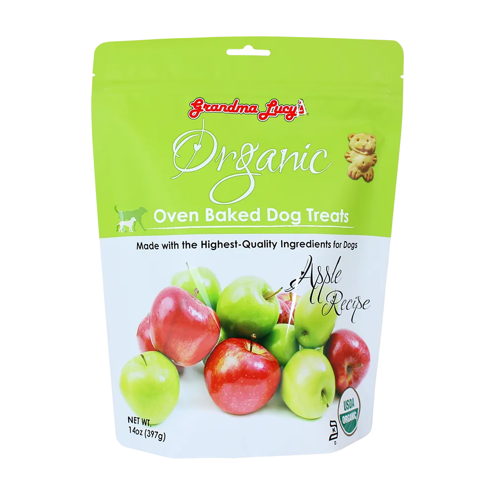 Grandma Lucy's Organic Oven Baked Dog Treats Apples 14oz