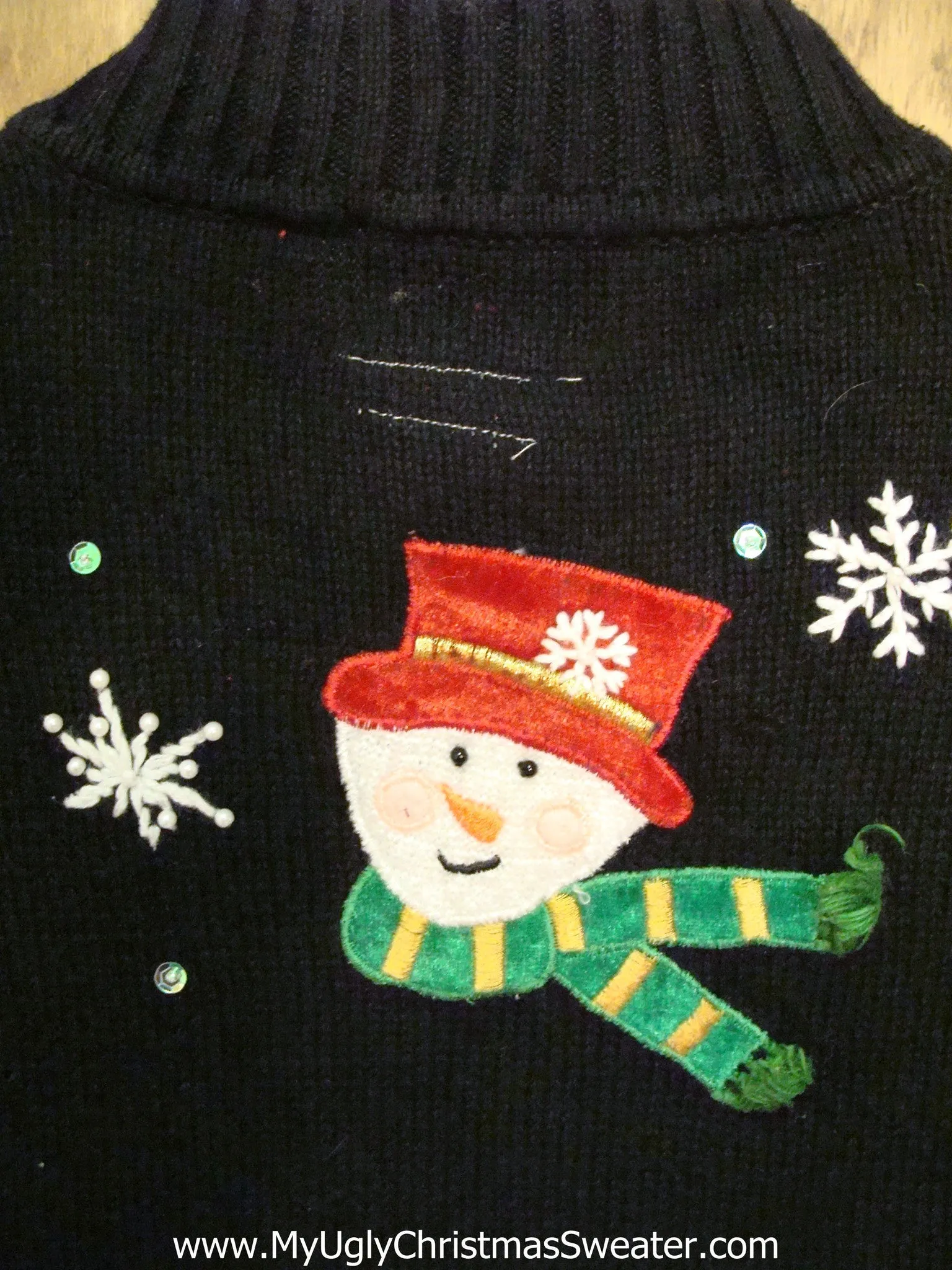 Happy Snowmen Ugly Christmas Sweater Vest with Lights