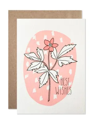 Hartland Brooklyn Card - Best Wishes Floral*