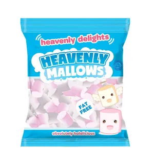 Heavenly Mallows Strawberry & Vanilla Flavoured Marshmallows (140g)