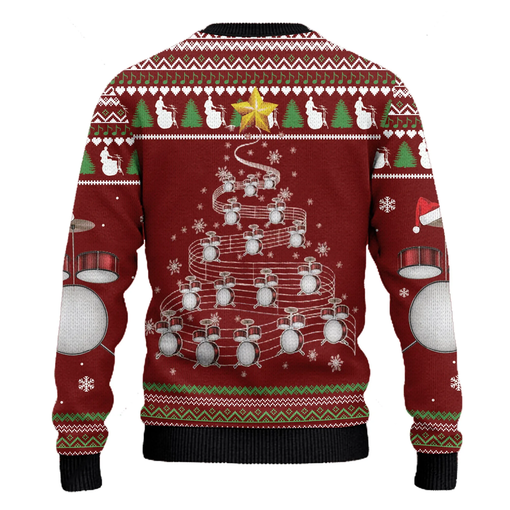 Hobby Drum Music In Jesus Name I Play Ugly Christmas Sweater