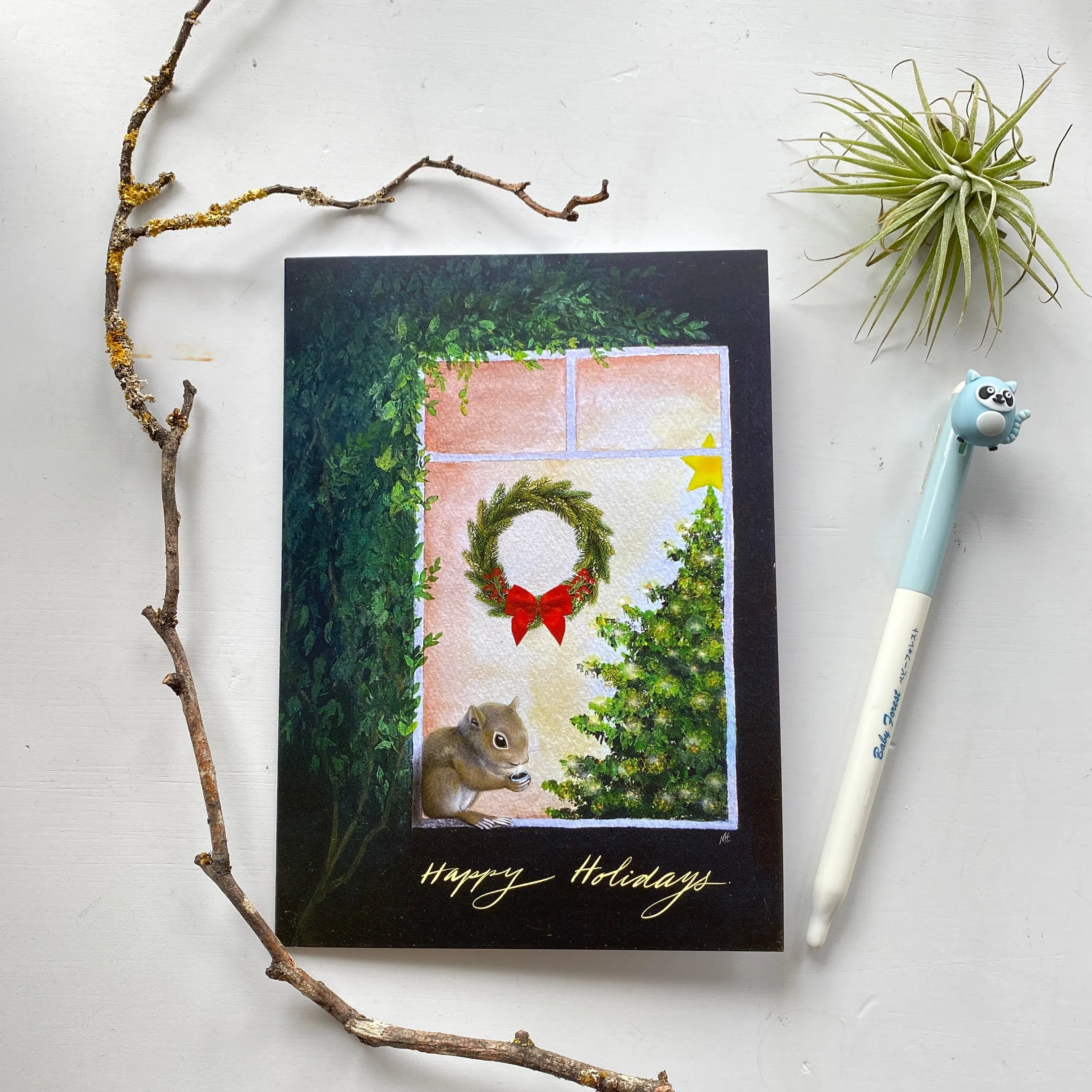 Holiday Cheers Whimsical Holiday Greeting Card