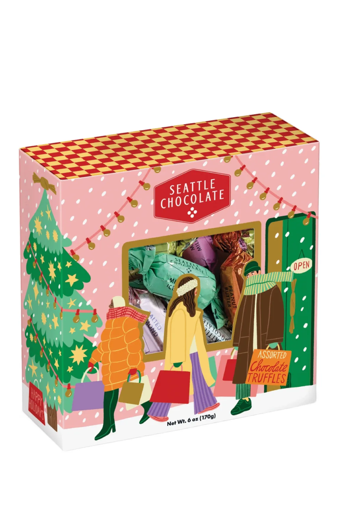 Holiday Window Shopping Truffle Box