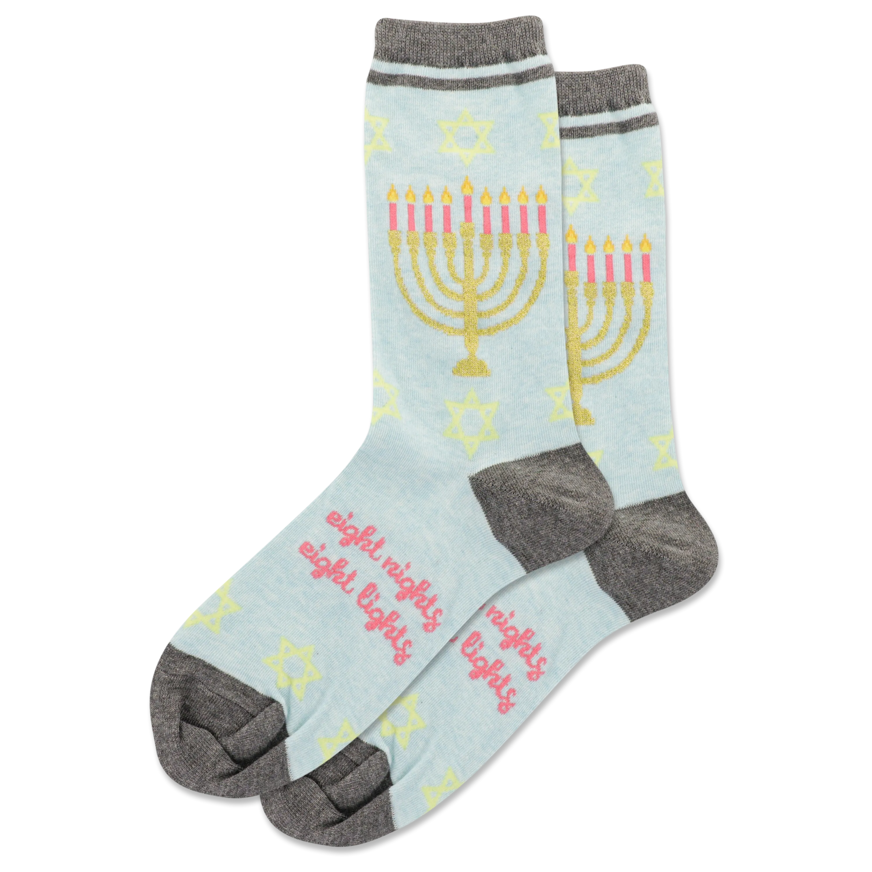 HOTSOX Women's Menorah Crew Socks