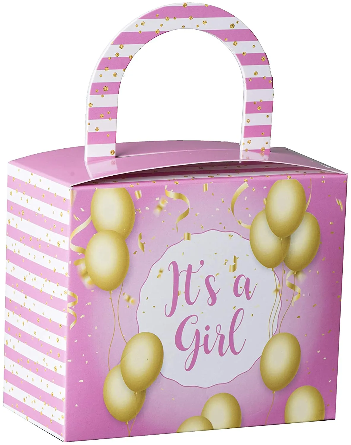 Pack of 36 Its A Girl Candy Boxes - 4.5 x 3.75 x 2.25 in Size