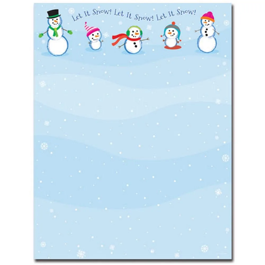 Let It Snow Letterhead Sheets