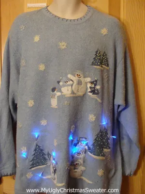 Light Up Christmas Sweater Wm or Mens XXL