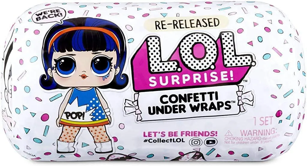 L.O.L. Surprise! Confetti Under Wraps Doll with 15 Surprises & Exclusive Doll Collectible and Accessories | Surprise Toys for Girls