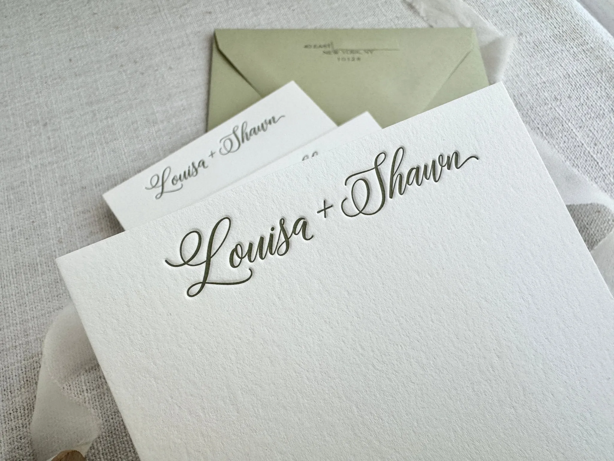 Louisa - Letterpress Stationery