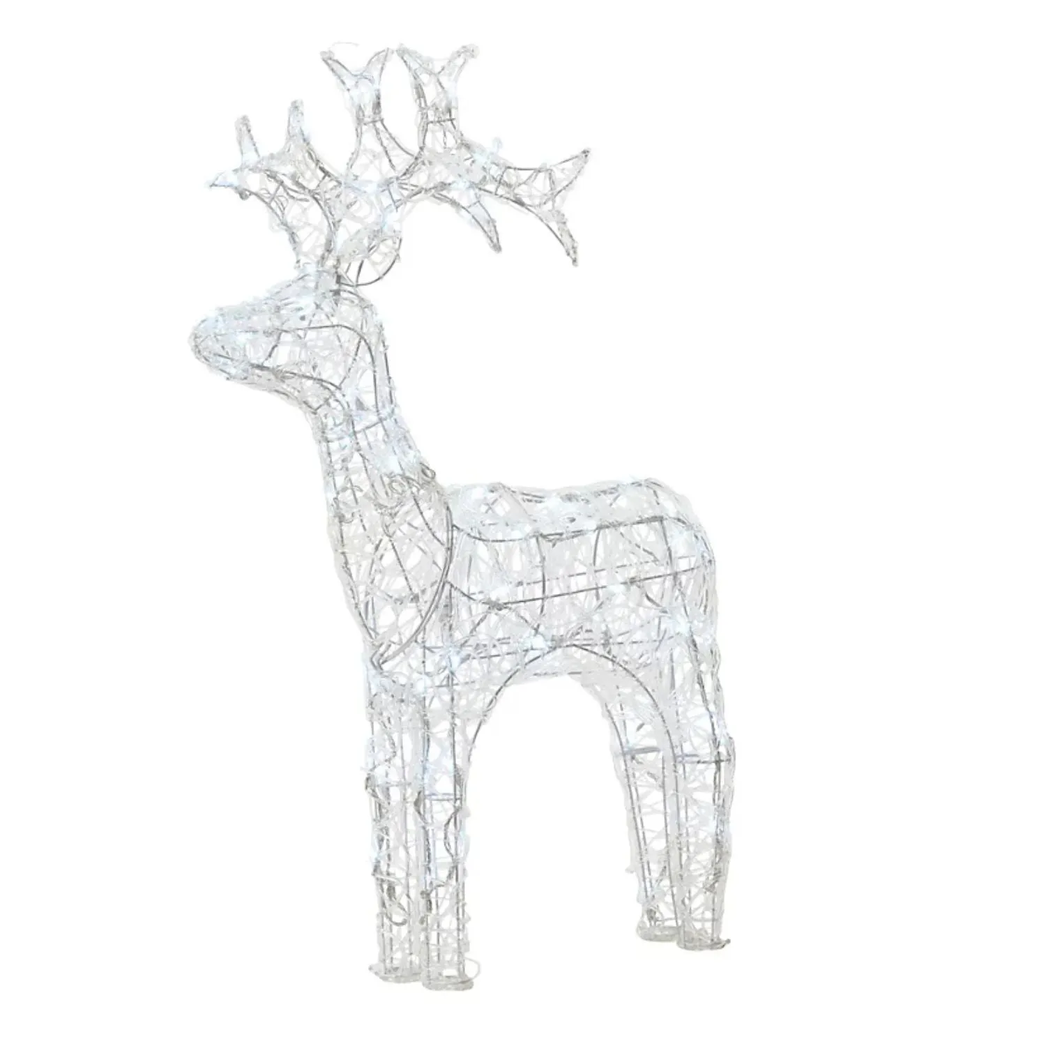 Lumineo 89cm LED Reindeer - Cool White Lights