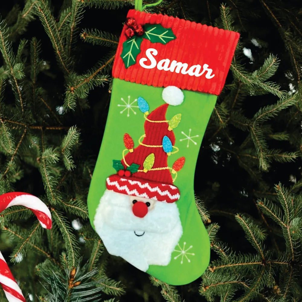 Luxury Mistletoe Stocking - Santa