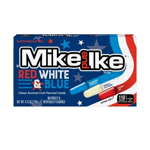 Mike and Ike Theater Box Red White & Blue 4.25oz