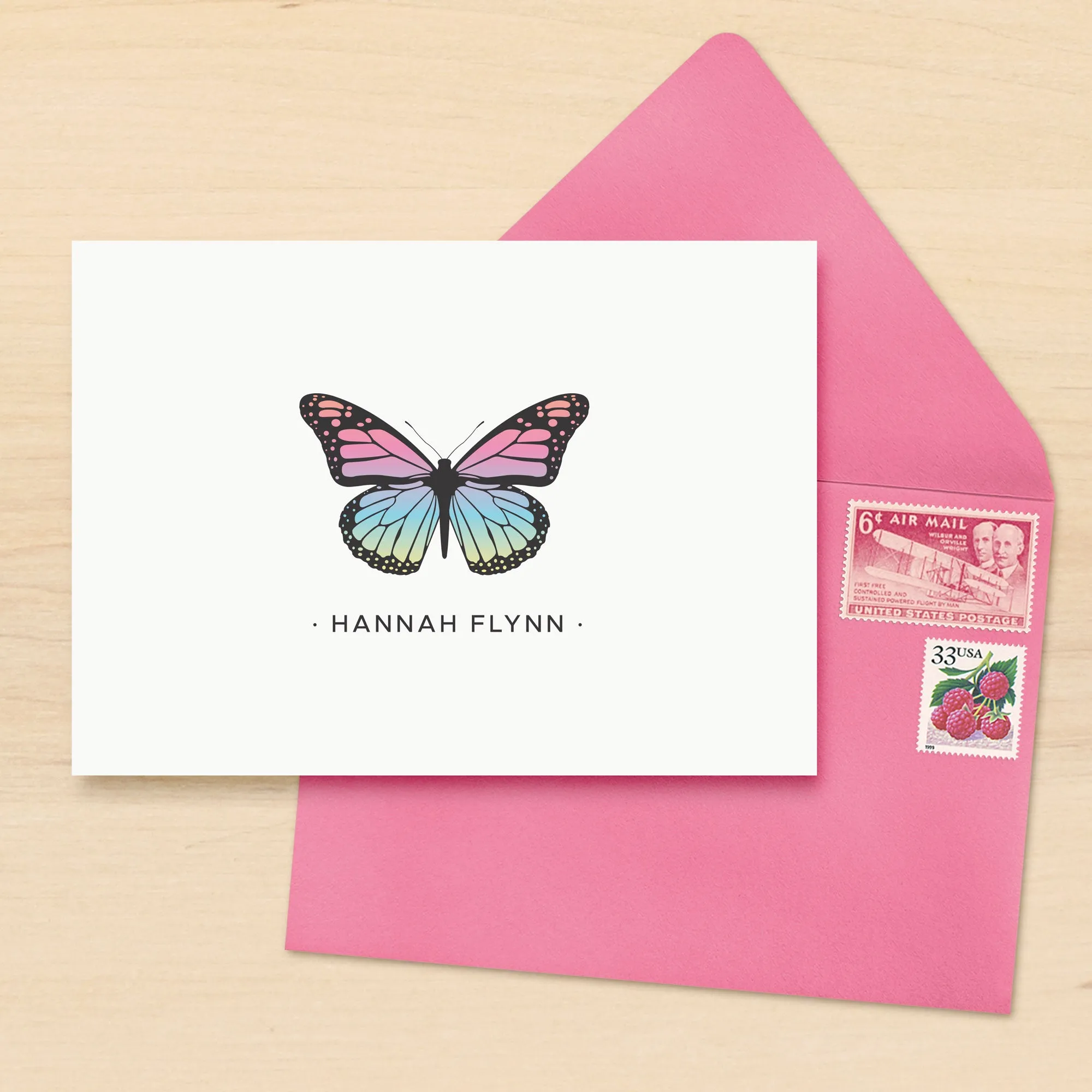 Monarch Personalized Stationery