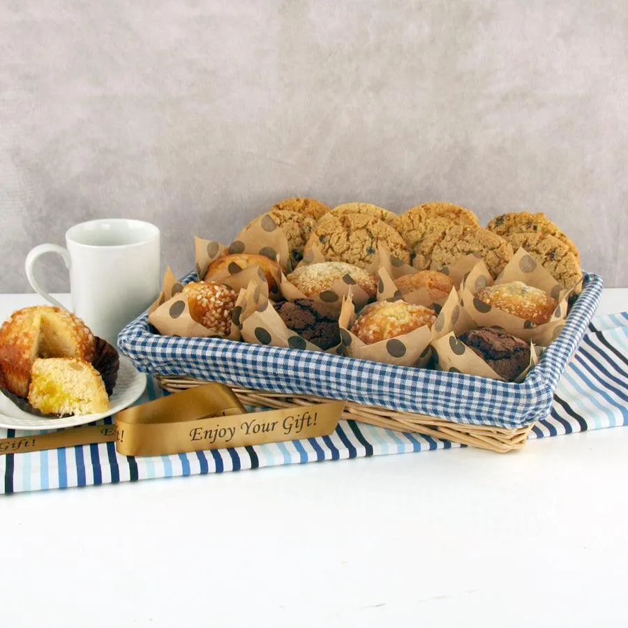 Muffins and Cookies Gift Basket to Share