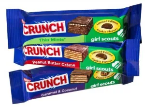 Nestle Crunch Girl Scout Cookie Candy Bars Countertop Display