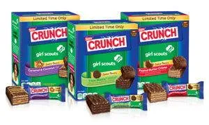 Nestle Crunch Girl Scout Cookie Candy Bars Countertop Display