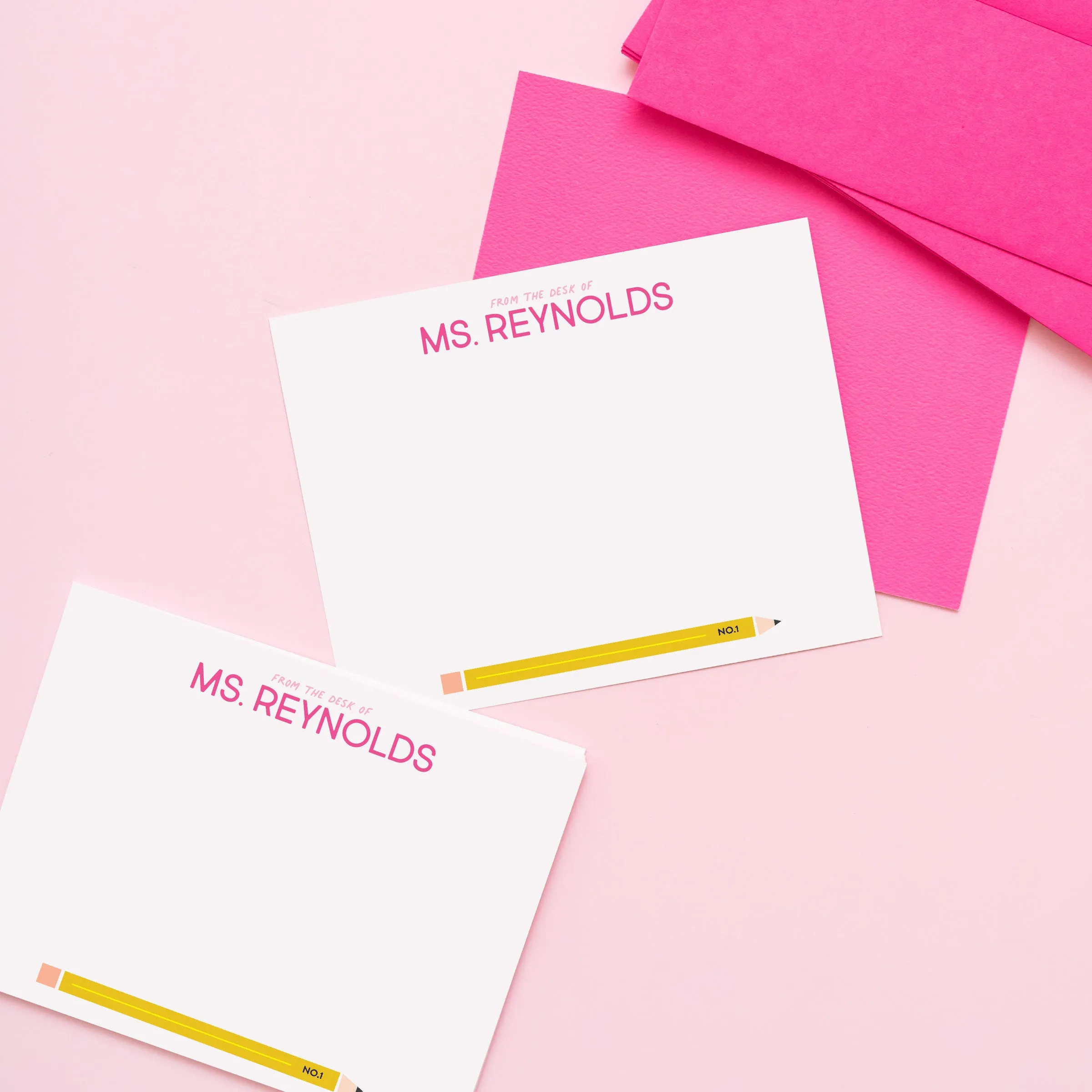 No. 1 Teacher Personalized Stationery