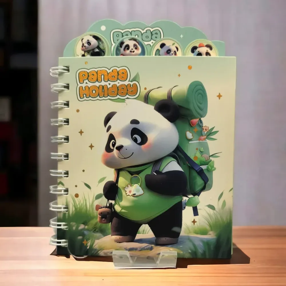 Panda Holiday Theme Mini Diary.