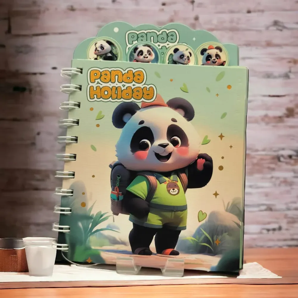 Panda Holiday Theme Mini Diary.