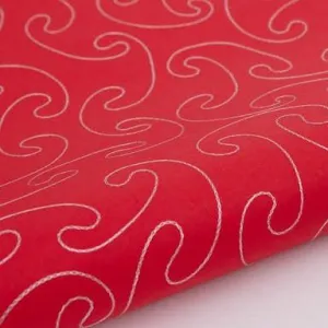 Paper Mirchi Christmas Red Hand Embroidered Wrapping Paper