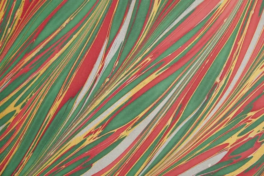 Paper Mirchi Hand Marbled Wrapping Paper Sheets Striations Festive Mix