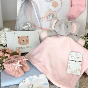 Personalised New Mum & Baby Girl Gifts Hamper Bundle Of Love