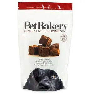 Pet Bakery Luxury Liver Brownie Dog Treats 190g